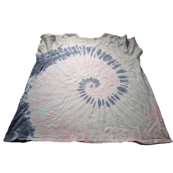 David Bowie “Bowie ‘74” Over Sized Tee Multicolor Tie Dye Ladies 2021 Size 4 - Picture 3 of 4